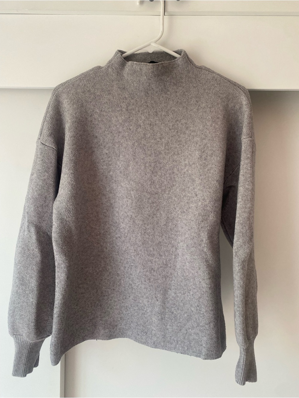 Vici Gray Mock Neck Sweater